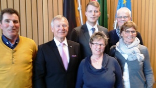 Delegation der FDP Everswinkel zu Besuch im NRW Landtag