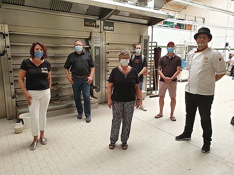 Die FDP Everswinkel zu Besuch bei Bäckerei Diepenbrock